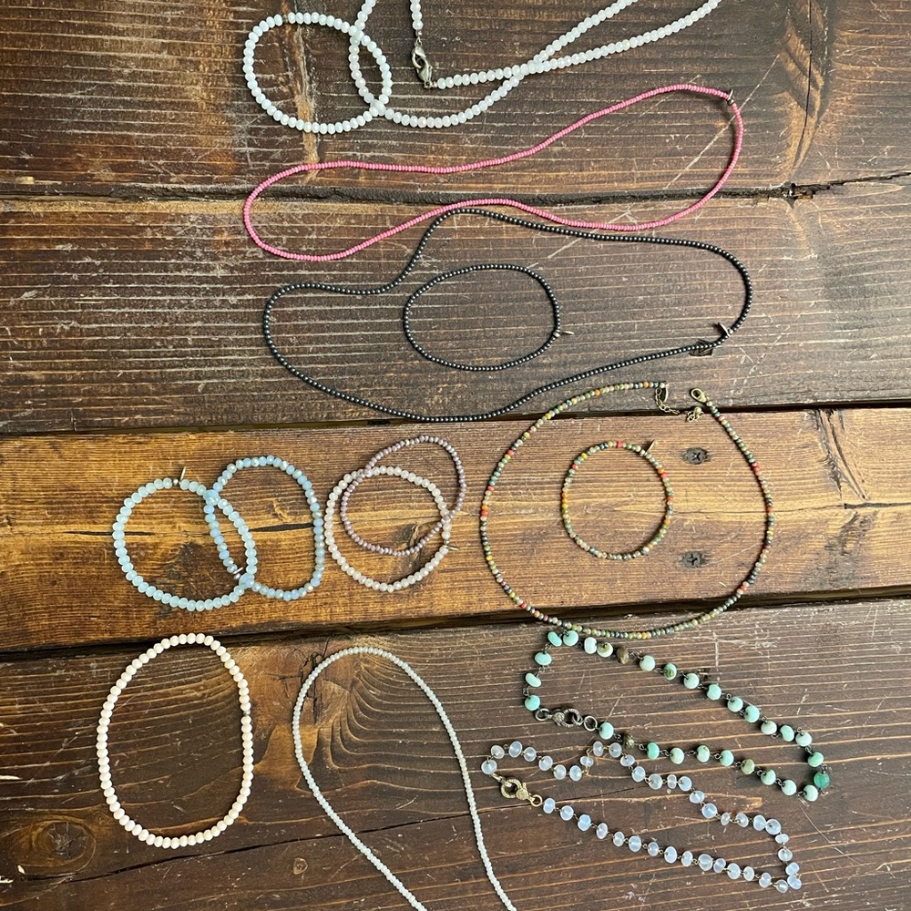 Chic Multicolor Beaded Necklace Collection